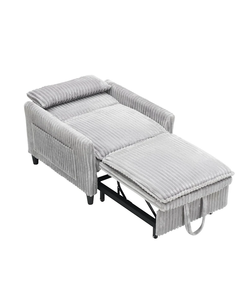 Streamdale Furniture Grey Small Space Sofa Bed with Pillow