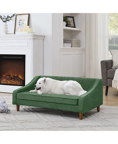Streamdale Furniture Elevated Dog Sofa Bed - Green