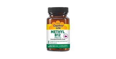 Country Life Superior B-12 Berry Flavored, 3000 mcg, 50 Lozs