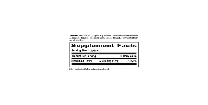 Country Life Biotin High Potency Vegetarian, 5 Mg