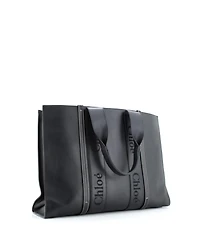 Pre-Owned Chloe Large Woody Tote Leather