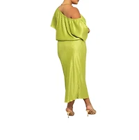 Fashion-szn Curve Women's Chevron Midaxi Dress