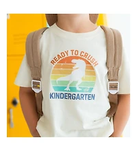 Sweet Wink Little and Big Boys Ready to Crush Kindergarten Short Sleeve T-Shirt