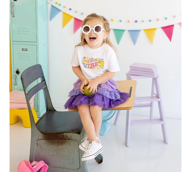 Sweet Wink Little and Big Girls Preschool Retro Short Sleeve T-Shirt