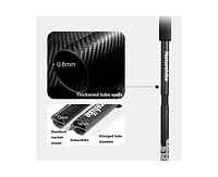 Naturehike 1pc 3K Carbon Fiber Trekking Pole-Ultra Lightweight Foldable for Trail Running,Quick 3-Second Setup,4-Section Design with Carry Bag