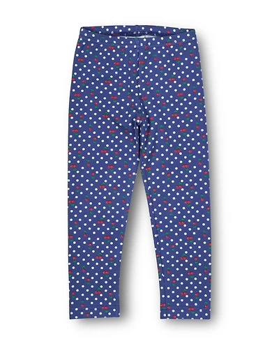 Florence Eiseman Polka Dot Cherry Printed Kint Leggings