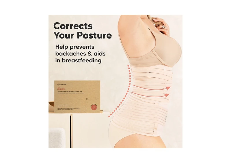 Revive 3 1 Postpartum Belly Band Wrap, Post Partum Recovery, Waist Binder Shapewear