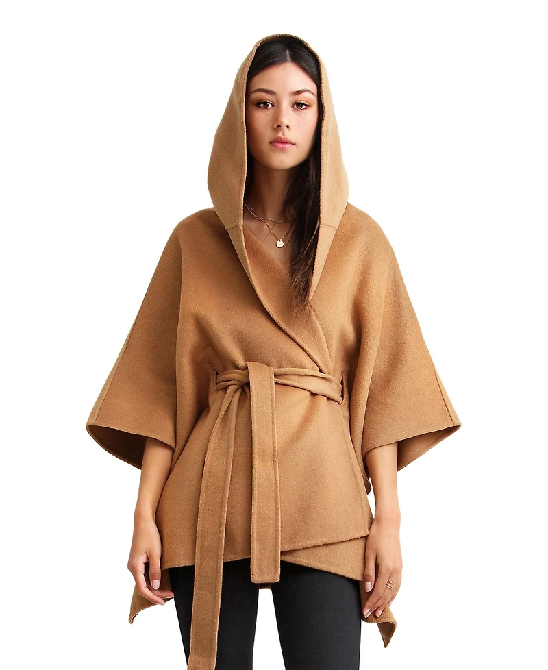 Belle & Bloom Women's Jackson Landing Wool Blend Cape Coat
