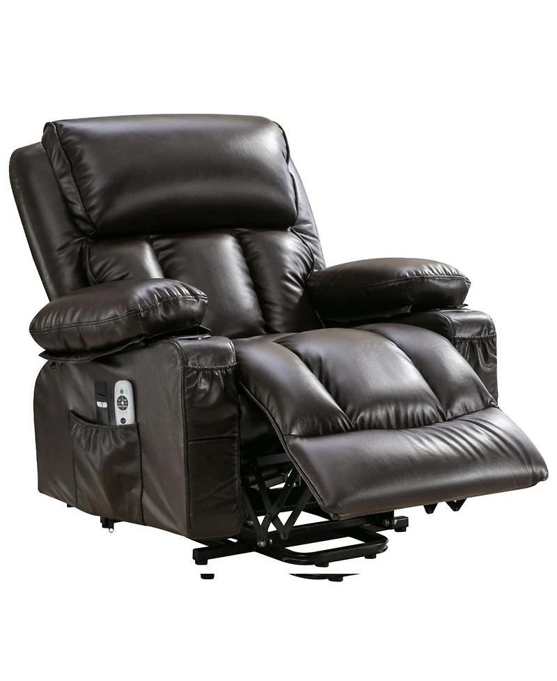 Streamdale Furniture Electric Heated Vibration Lift Chair - Brown