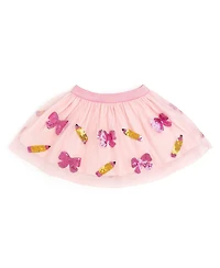 Sweet Wink Little and Big Girls Back to School Cutie Sequin Tutu Skirt