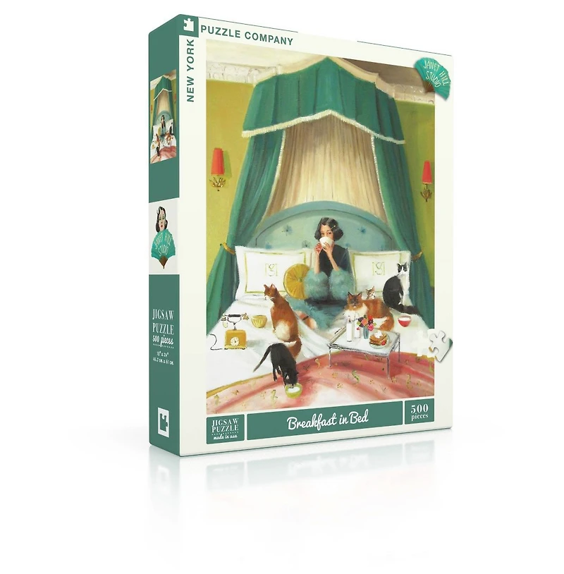 New York Puzzle Company Breakfast in Bed 500 Piece Puzzle