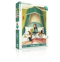New York Puzzle Company Breakfast in Bed 500 Piece Puzzle