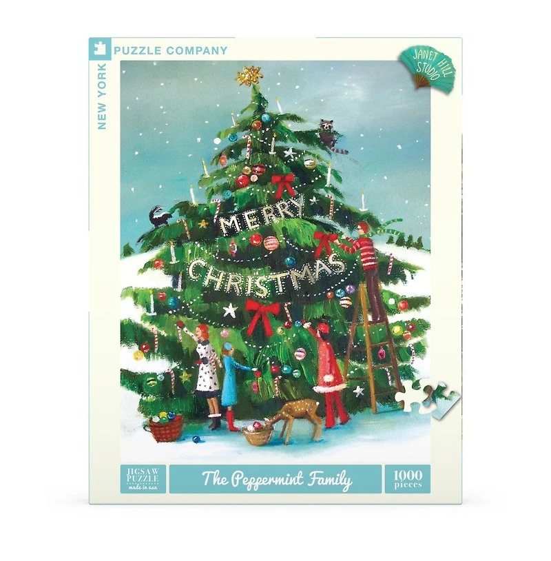 New York Puzzle Company The Peppermint Family 1000 Piece Puzzle