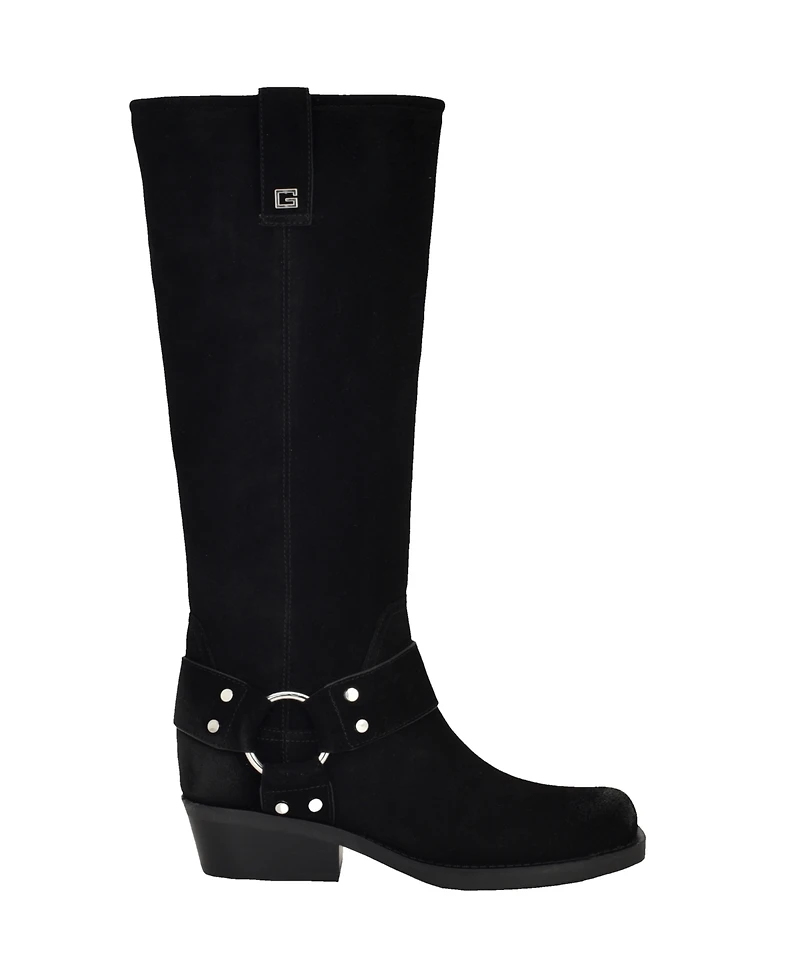 Guess Women's Felysse Tall Western Moto Boots