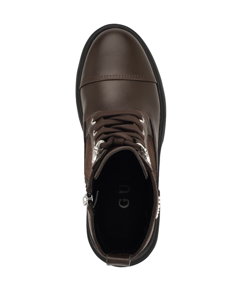 Guess Women's Yarini Platform Lug Combat Boots