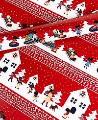 Black Paper Party Snowy Stripe Gift Wrap