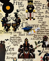 Black Paper Party Twelve Days Gift Wrap