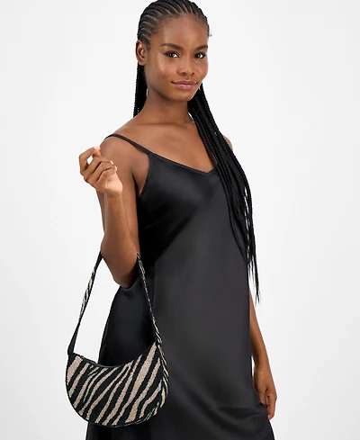 On 34th Beaded Half Moon Shoulder Bag, Macy's Exclusive