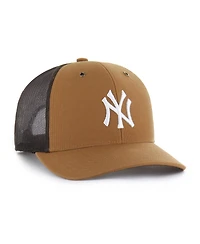 Carhartt X '47 Brand Men's Brown New York Yankees Trucker Adjustable Hat