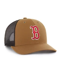 Carhartt X '47 Brand Men's Brown Boston Red Sox Trucker Adjustable Hat