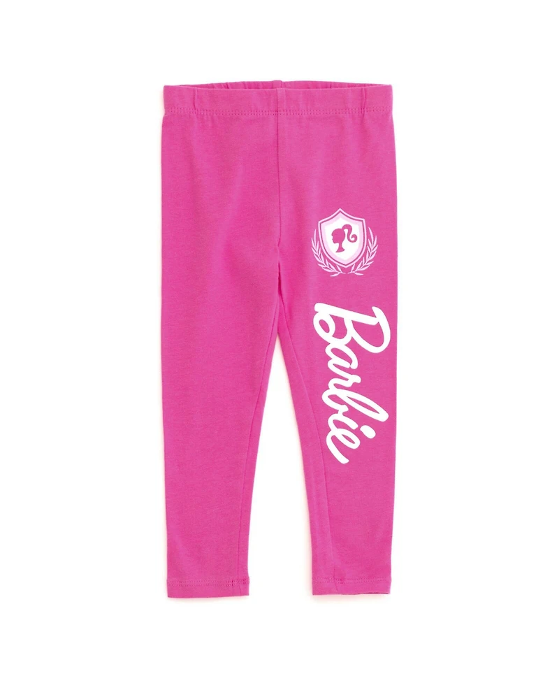 Barbie Little Girls T-Shirt and Leggings Outfit Set