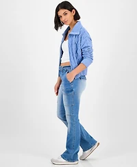 Madden Girl Juniors' Belted Cargo Bootcut Jeans