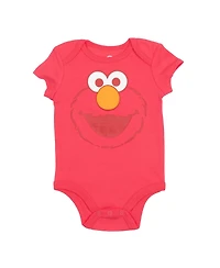 Sesame Street Baby Girls 5 Pack Bodysuits Newborn to
