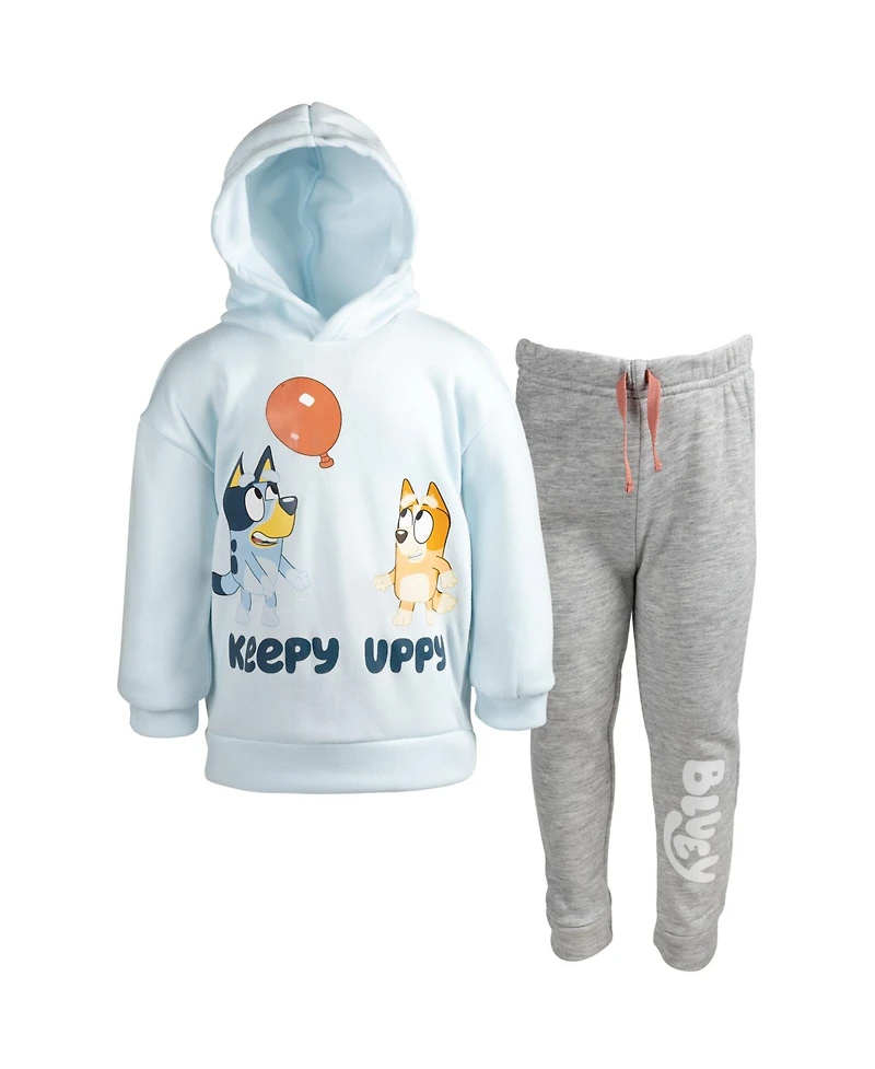 Bluey Fleece Pullover Hoodie and Pants Outfit Set