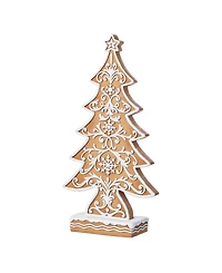 Glitzhome 14.5" Resin Christmas Tree Figurine