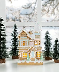 Glitzhome 11.75" Resin Christmas Macaron Village