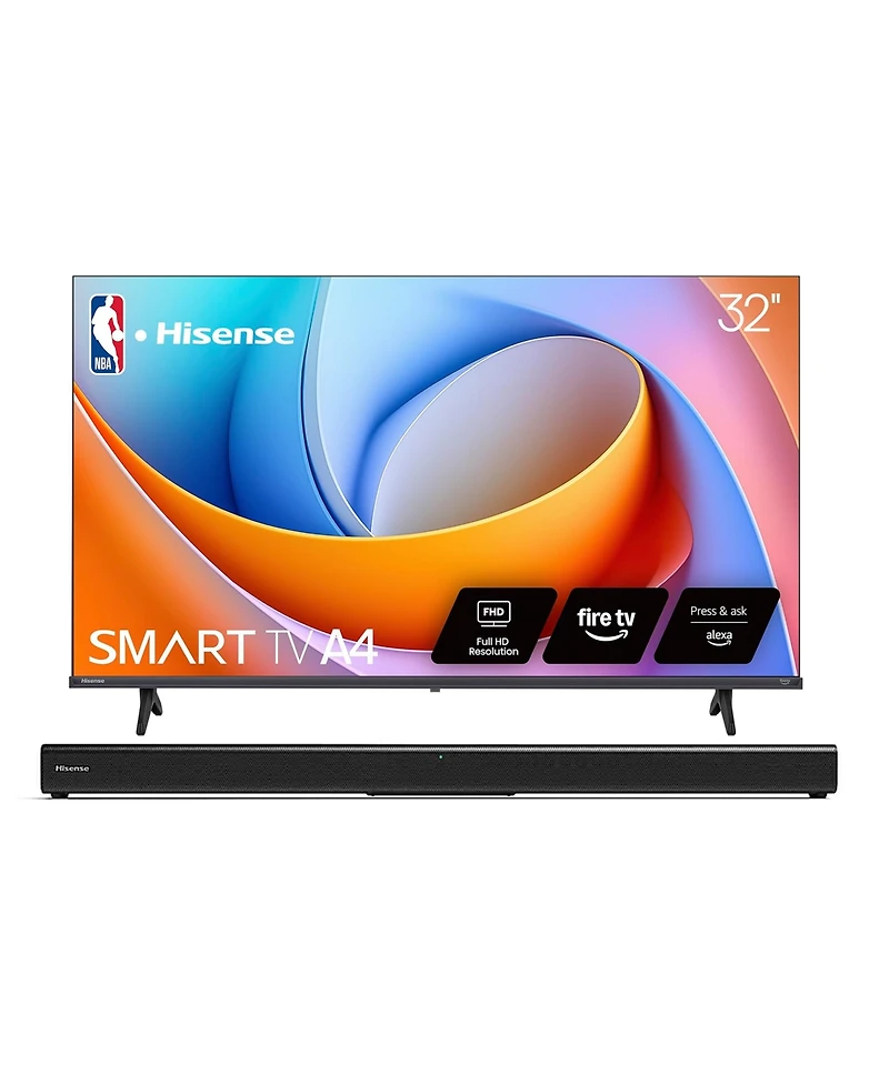 Hisense 32" A4 1080P Smart Led Tv and Soundbar Bundle