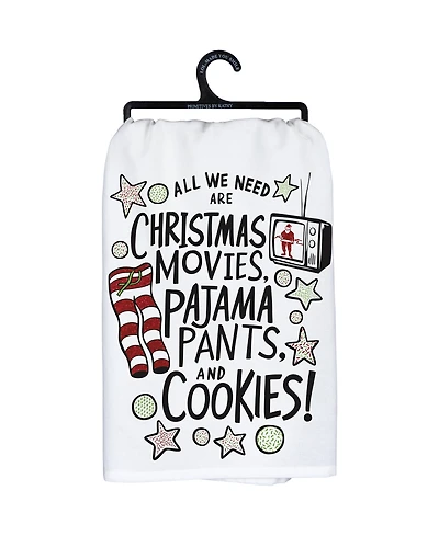 Primitives by Kathy Christmas Movies Pajama Pants Kitchen Towel