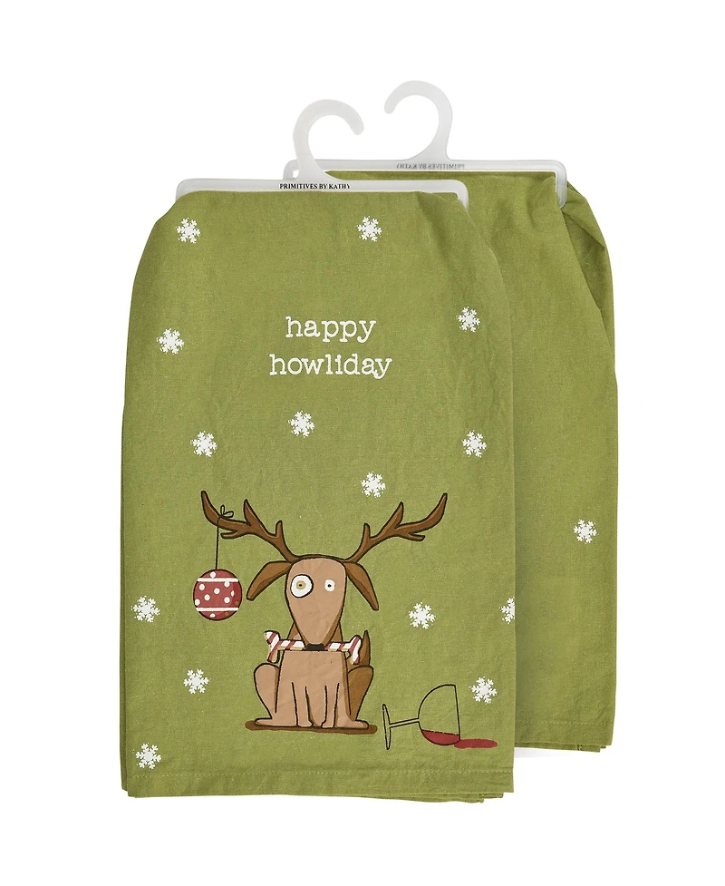 Primitives by Kathy Happy Howliday Kitchen Towel