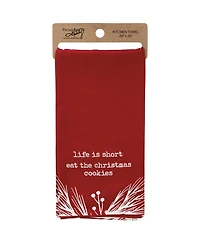 Primitives by Kathy Life Is Short Eat the Cookies Kitchen Towel