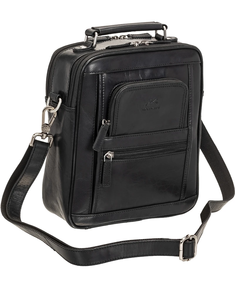 Mancini Men's Buffalo Double Compartment Bag
