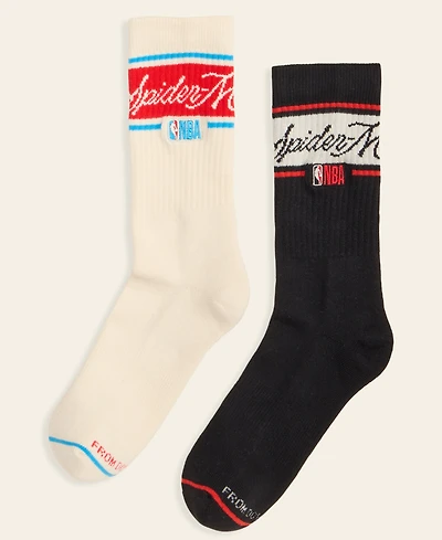 Macy's Marvel X Nba Kids 2-Pk. Spider-Man Knit Socks, Macy's Exclusive