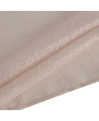 Kate Aurora Ultra Glam Beaded Sparkly Sheer Window a Bag Curtain Set - 58 in. W x 84 L, Rose