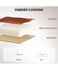 Homcom Office Chair with Swivel Wheels & Adjustable Height,