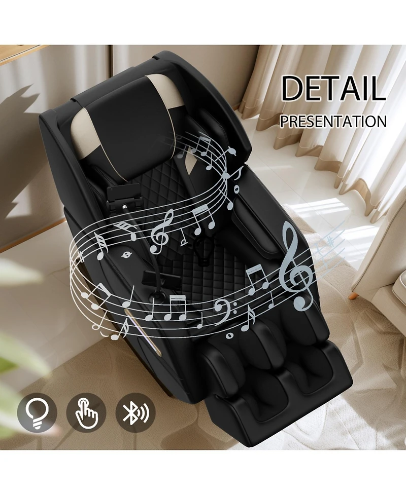 Streamdale Furniture Massage Chair Recliner with Zero Gravity with Full Body Air Pressure