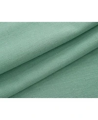 Kate Aurora Teen Decor Poly Cotton Coastal Aqua Colored Grommet Top Window Valance