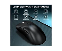 risokeys Wireless Gaming Mouse,Tri-Mode Connection (2.4G/Wired/BT5.2),55g Lightweight,18K Dpi Optical Sensor, 20 Million Key Life,Ergonomic Design,for
