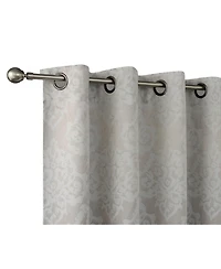 Kate Aurora Living 2 Pack Delaney Room Darkening Damask Print Grommet Curtain - 52 in. W x 84 L