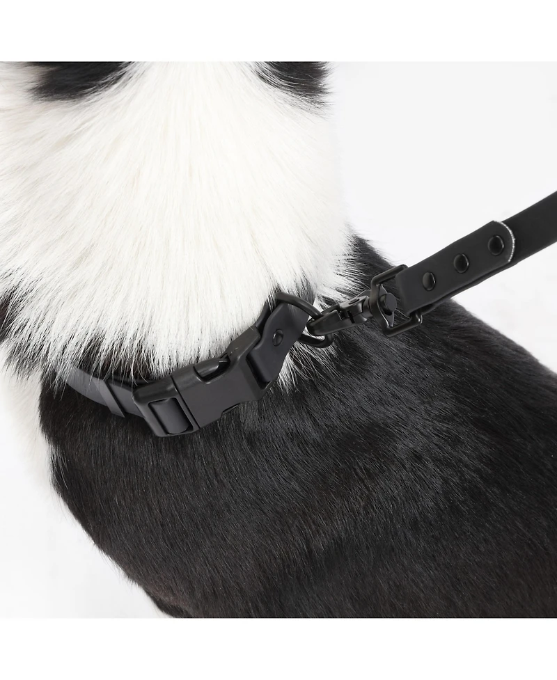 The Licker Store, Luna 8FT Adjustable 6-in-1 Waterproof Hands-Free Leash and Collar with Led Flashlight, Bag Dispenser