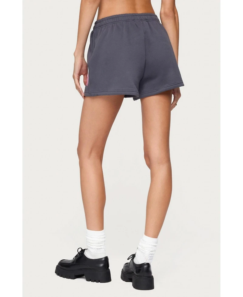 Edikted Women's Orchid Babe Sweat Shorts