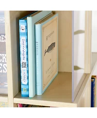 Guidecraft Floor Standing Rotating Book Display: Spinning Bookshelf Tower for Classroom, Kids Playroom, Library | Revolving Bookcase w/ Acrylic Window