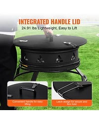 Slickblue Portable Propane Gas Fire Pit for Outdoor Heating – Ideal for Camping, Backyard, and Patio Use