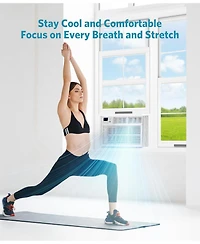 Cowsar 14,000 Btu Window Air Conditioner Cools up to 650 Sq. ft, Ultra Quiet Window Ac Unit with Remote Control, 4 in 1 Energy Saving Air Conditioner