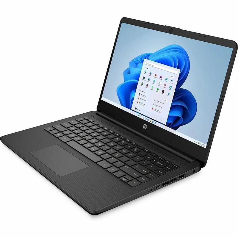 Hp 14-dq3210nr 14" Hd Touchscreen Laptop, Intel Celeron N4500 1.1GHz, 4GB Ram, 64GB eMMC, Windows 11 Home S Mode, Jet Black