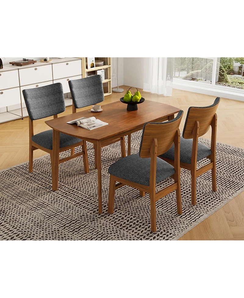 Streamdale Furniture Mid-Century Modern 5-Piece Dining Set
