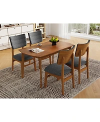 Streamdale Furniture Mid-Century Modern 5-Piece Dining Set